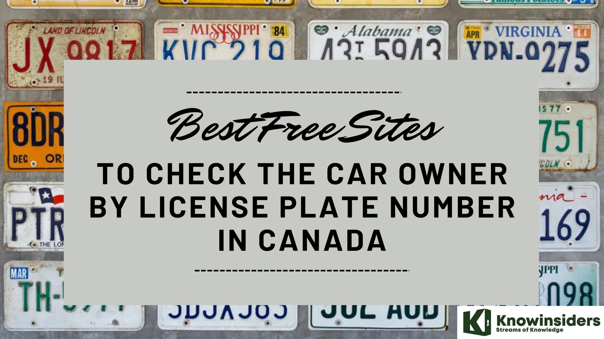 How to Check The Car Owner In Canada by License Plate Number
