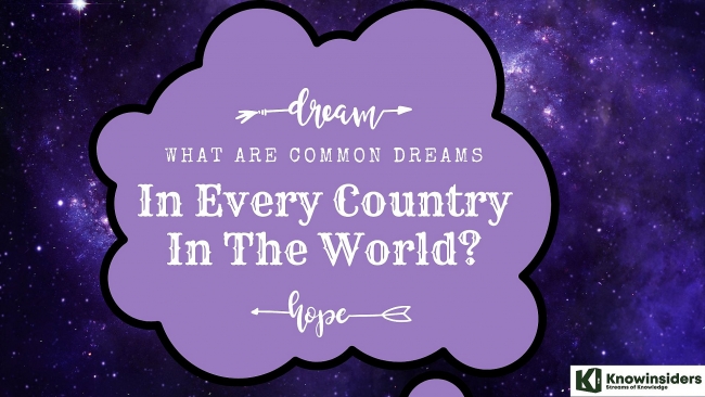 most common dreams in every country in the world according to google search
