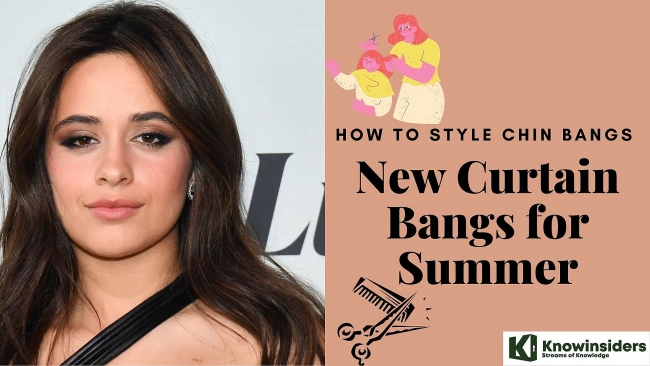 How to Style 'Chin Bangs' - New Curtain Bangs for Summer