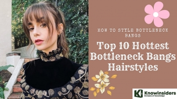 How to Style the Bottleneck Bangs Haircut and Top 10 Hairstyles