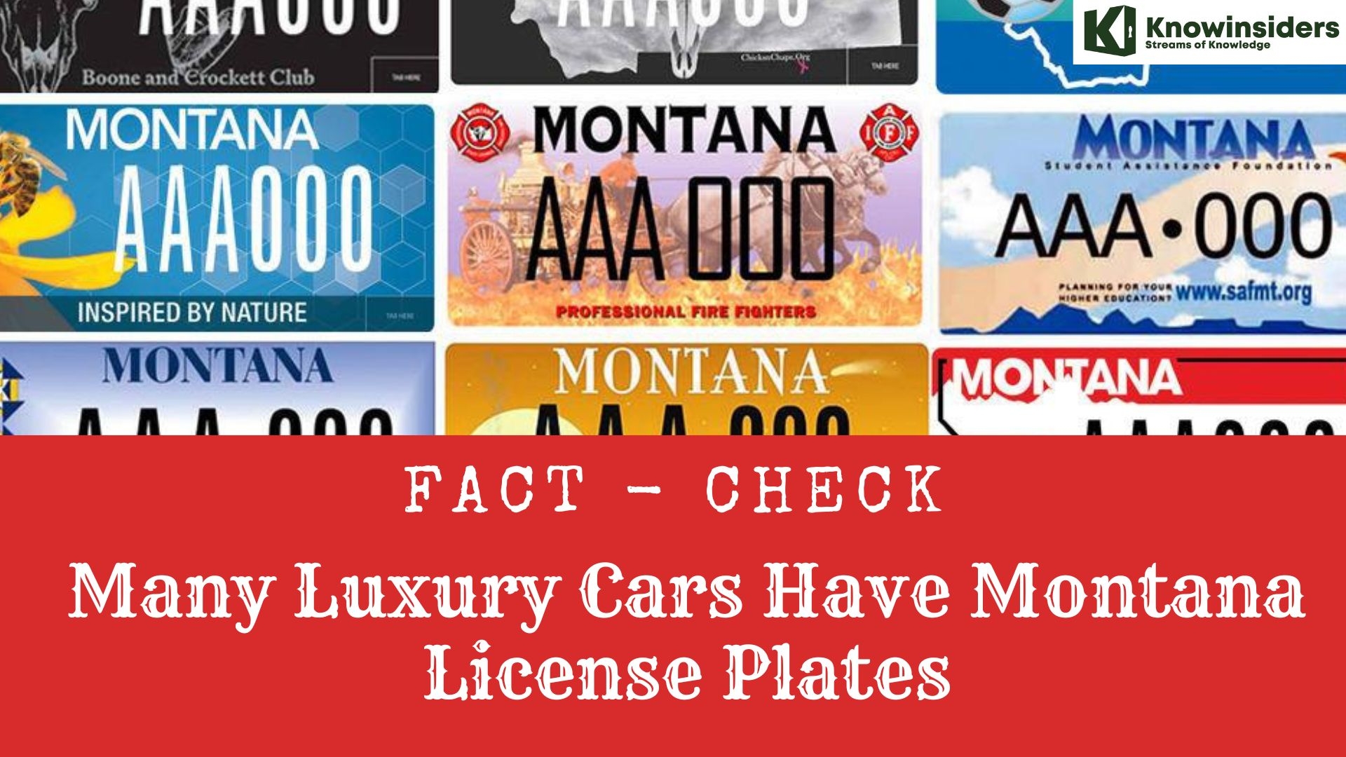 Fact-Check: Many US Luxury Cars Have Montana License Plates