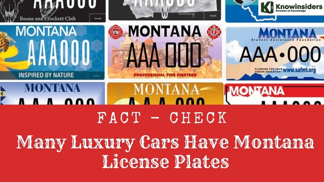 Fact-Check: Many US Luxury Cars Have Montana License Plates