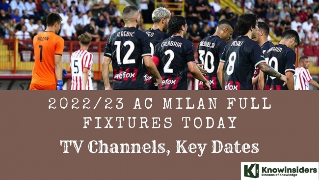 2022/23 AC Milan Full Fixtures Today: TV Channels, Key Dates and Prediction
