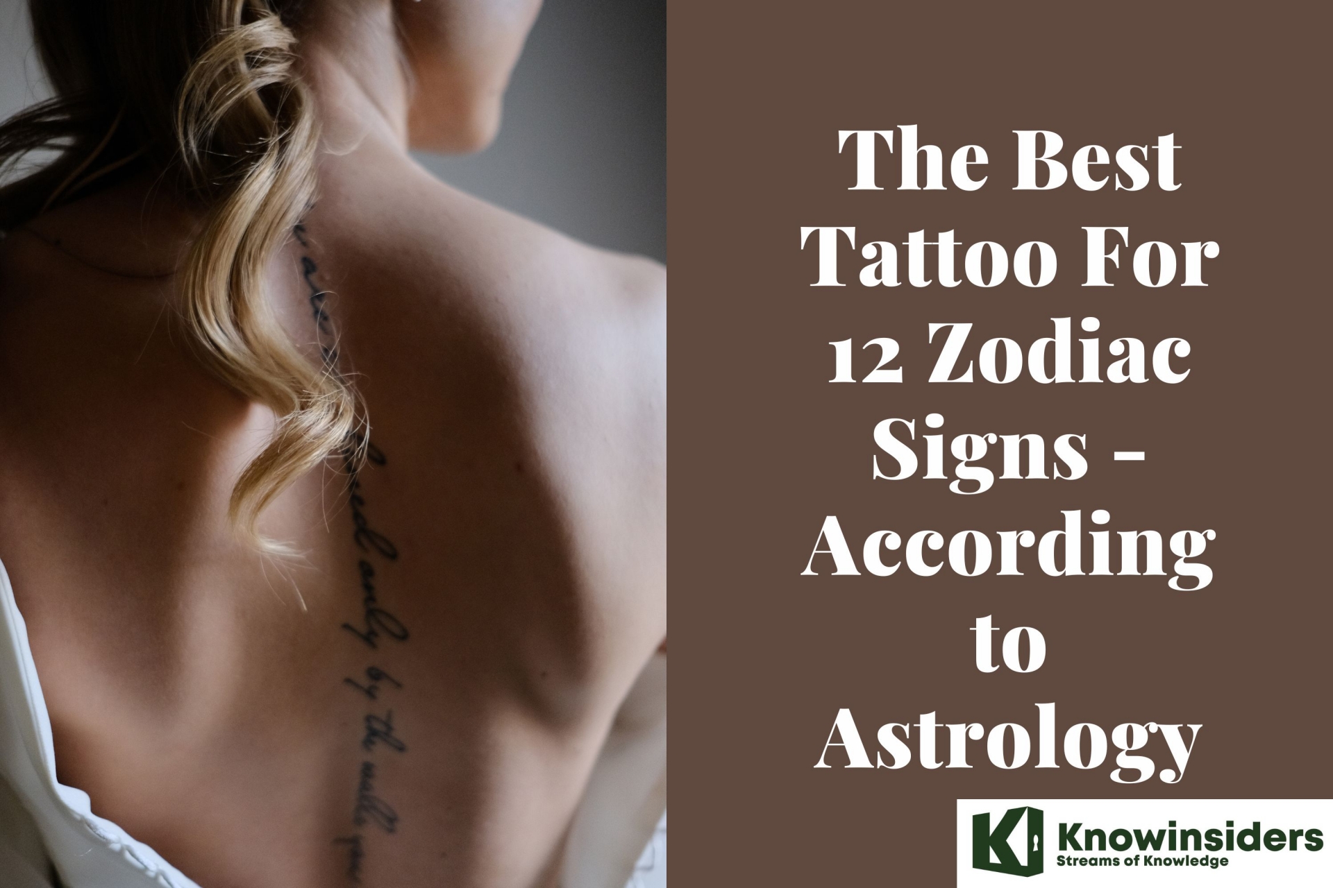 The Best Tattoo For 12 Zodiac Signs - According to Astrology
