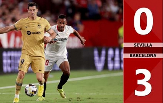 VIDEO Goal: Sevilla 0-3 Barcelona (Round 4, La Liga 2022/23)