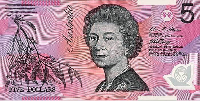 Photo Reserve Bank of Australian Banknotes