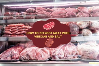 How To Defrost Meat By Vinegar And Salt Water Without Microwave