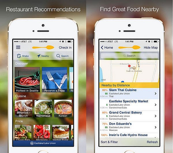 Comment trouver les restaurants les plus proches aux États-Unis et au Canada grâce à des applications