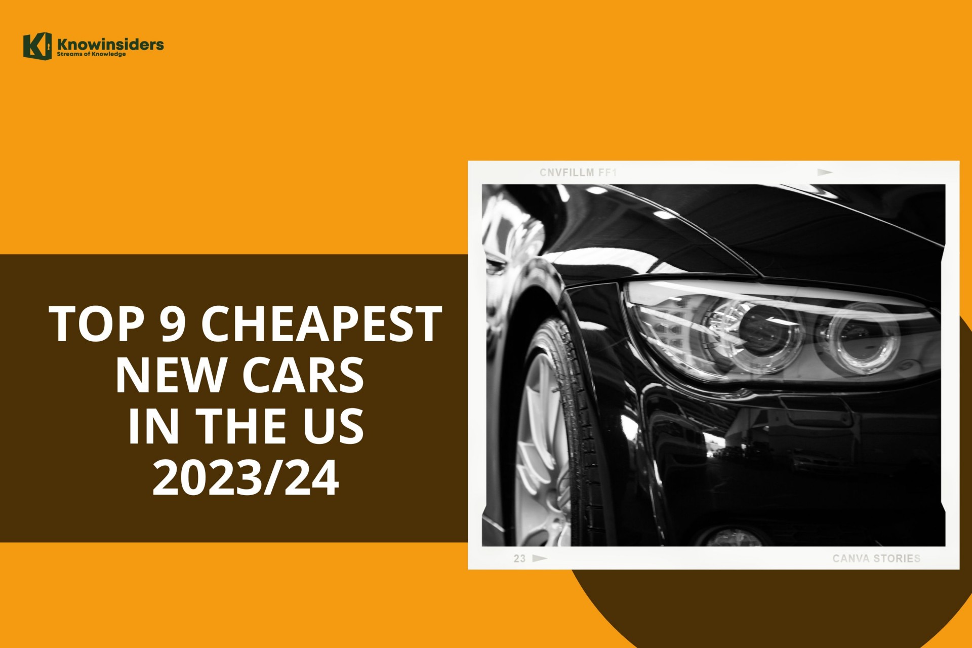 Top 9 Cheapest New Cars In The US 2023/2024