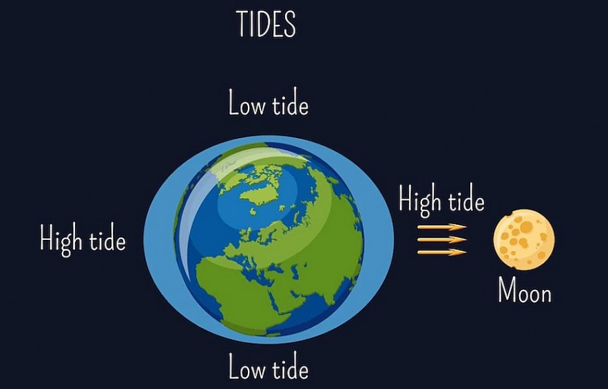 Why Does the Moon Affect the Tides Even Though It is 384 Thousand KM from Earth
