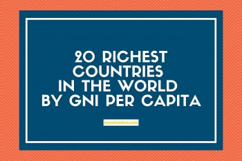 Top 20 Richest Countries In the World 2023 - By GNI Per Capita