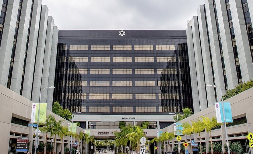 If you've visited Cedars-Sinai, you've probably seen them—the big Stars of David on the east and west sides of the building.