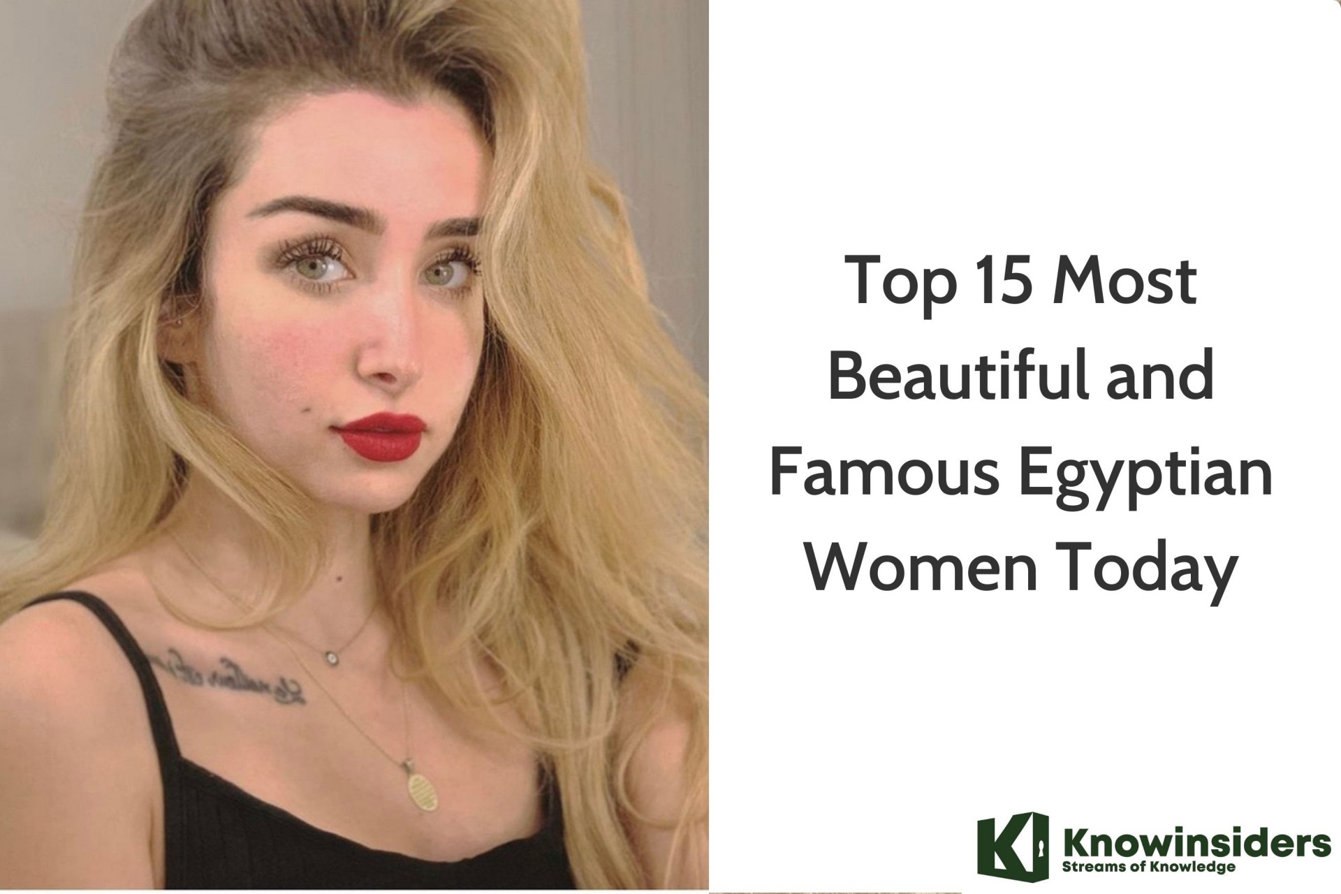 Top 15 Most Beautiful and Famous Egyptian Women Today