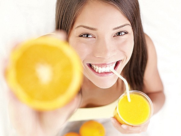 Lemon, orange juice is very good to eliminate toxins and help the body have a natural scent