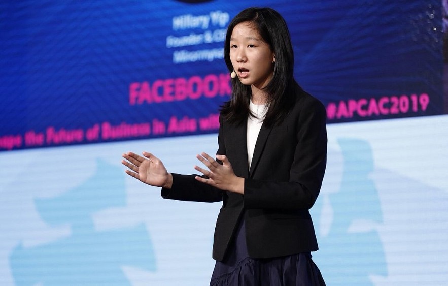 The youngest CEO in the world, Hillary Yip, started her startup at the age of ten.