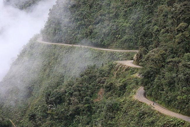The Most Dangerous Road in the World: Stretches 60 Kilometers through Majestic Mountains