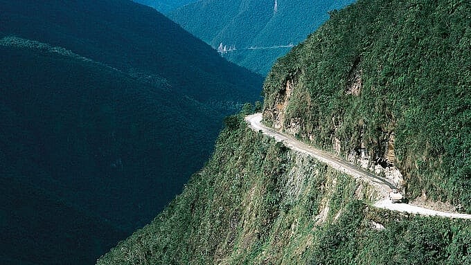 North Yungas was voted 'the most dangerous road in the world' in 1995