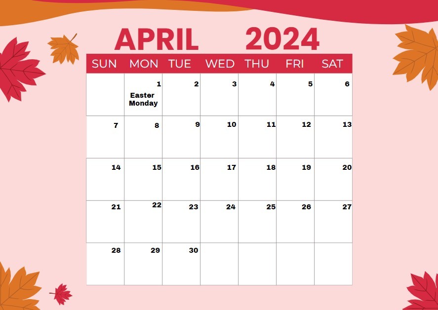 April 2024 Canada Calendar: Special Days, Full List of National and International Events