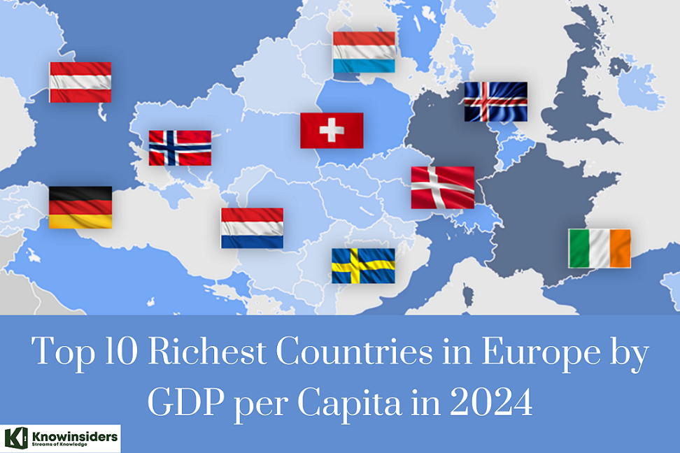 Top 10 Richest Countries in Europe by GDP Per Capita Today