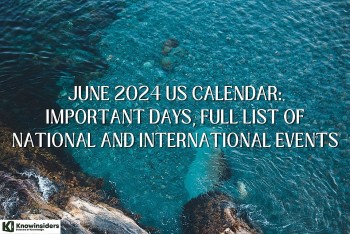 June 2024 US Calendar: Special Days, Full List of National and International Events