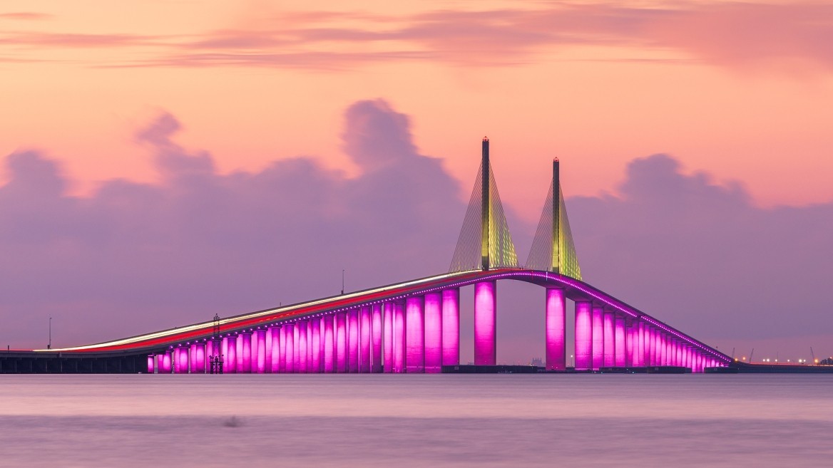 Sunshine Skyway Bridge, Tampa Bay, FL