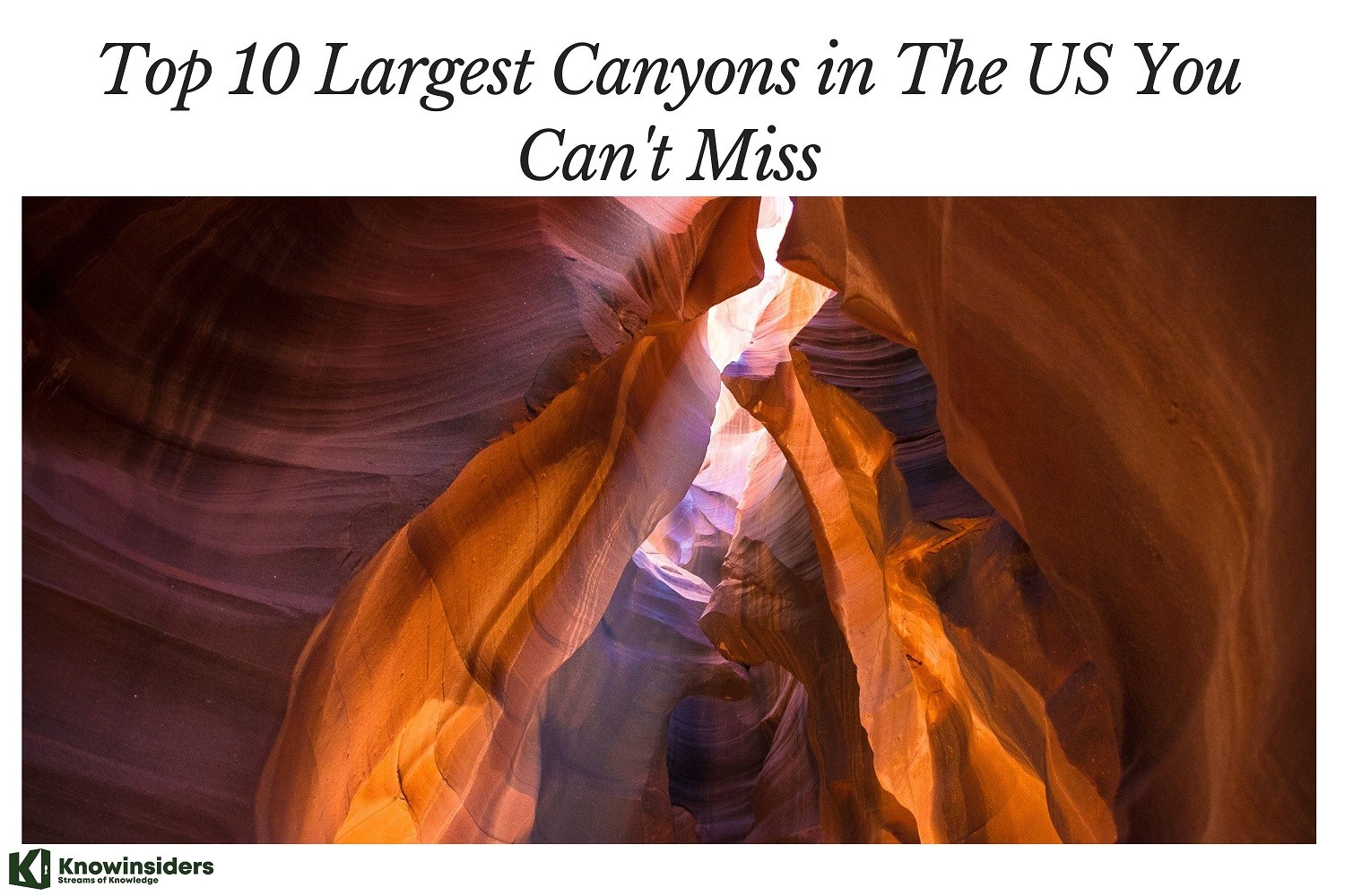 Top 10 Largest Canyons in the US You Can't Miss