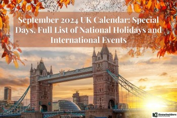 September 2024 UK Calendar: Special Days, Full List of National Holidays and International Events