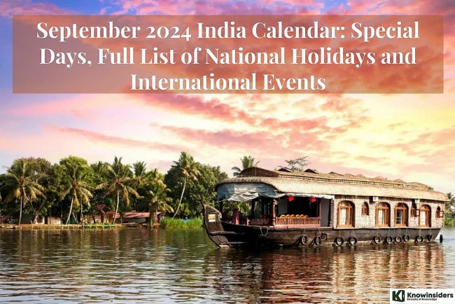 September 2024 India Calendar: Special Days, Full List of National Holidays and International Events