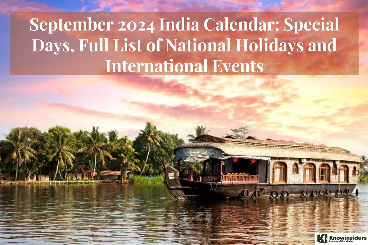 September 2024 India Calendar: Special Days, Full List of National Holidays and International Events