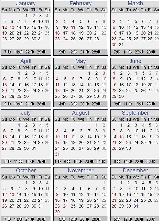 Japanese Calendar for Year 2025 