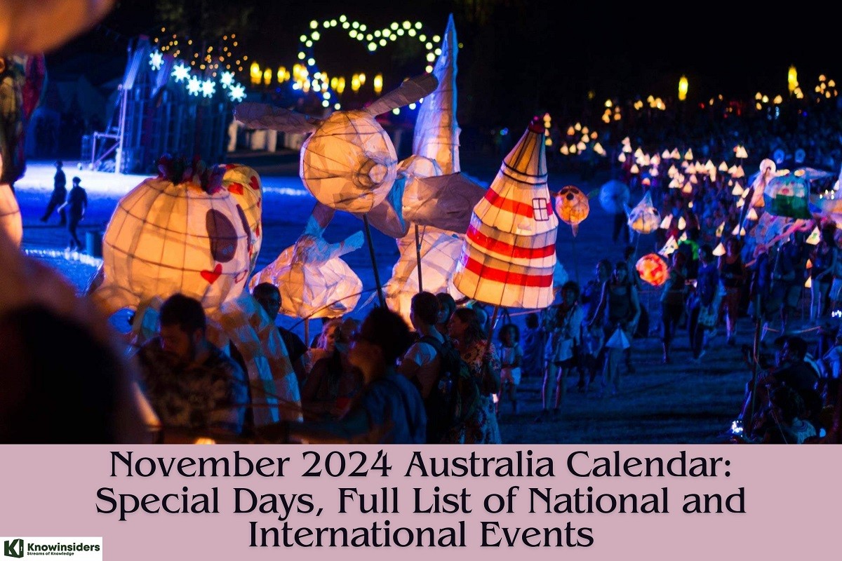 November 2024 Australia Calendar: Special Days, Full List of National Holidays and International Events