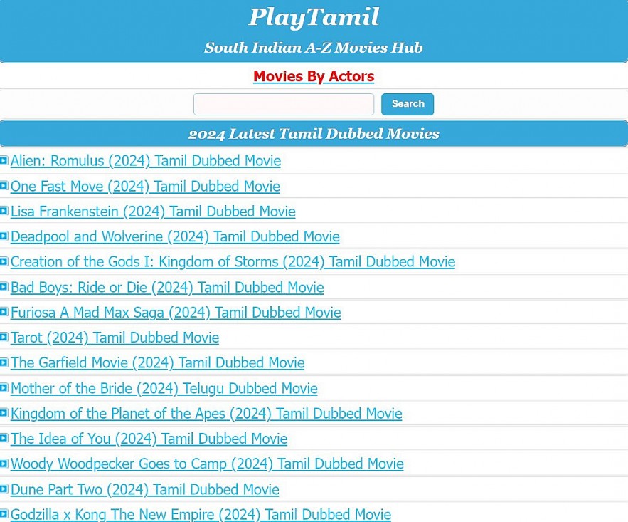 Top 10 Best Free Sites to Download Hollywood Dubbed Movies in Tamil