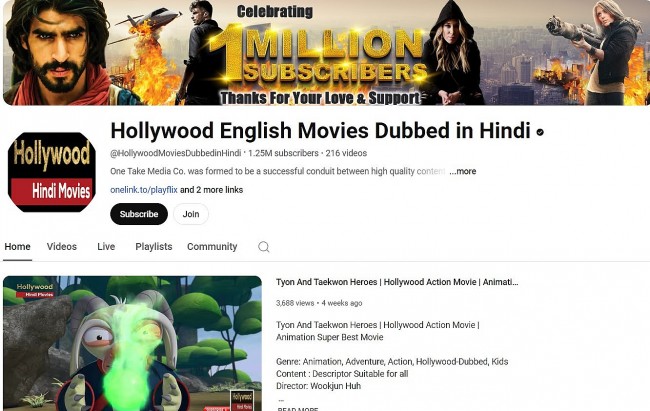 Top 10 Best Sites to Watch Hollywood Movies Dubbed in Hindi