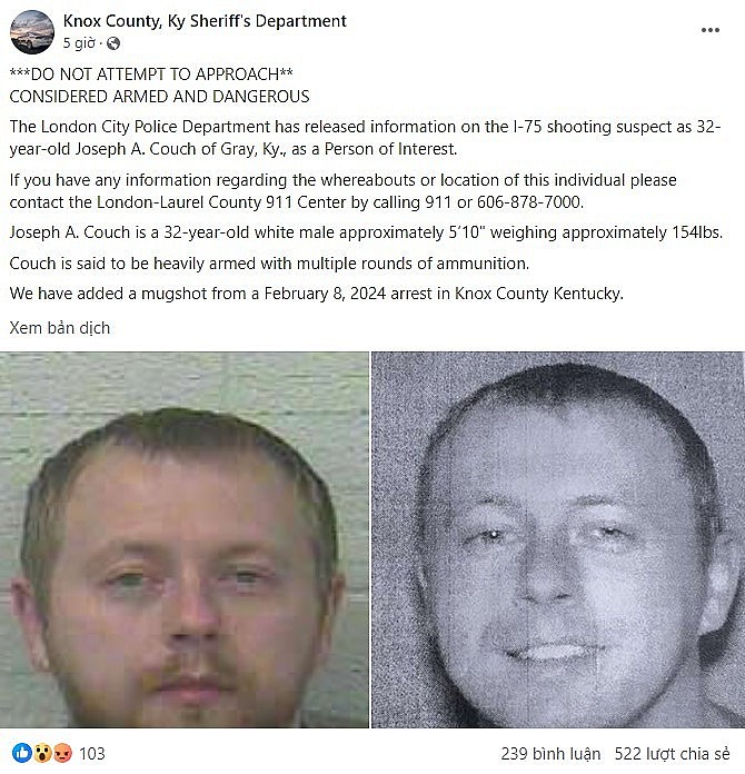 Who is Joseph A Couch - Kentucky Shooting