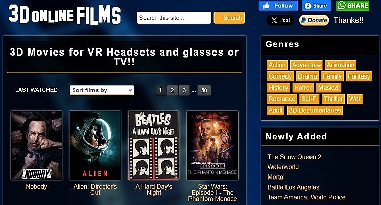 Top 8 Best Legal Sites to Download 3D Movies for Free