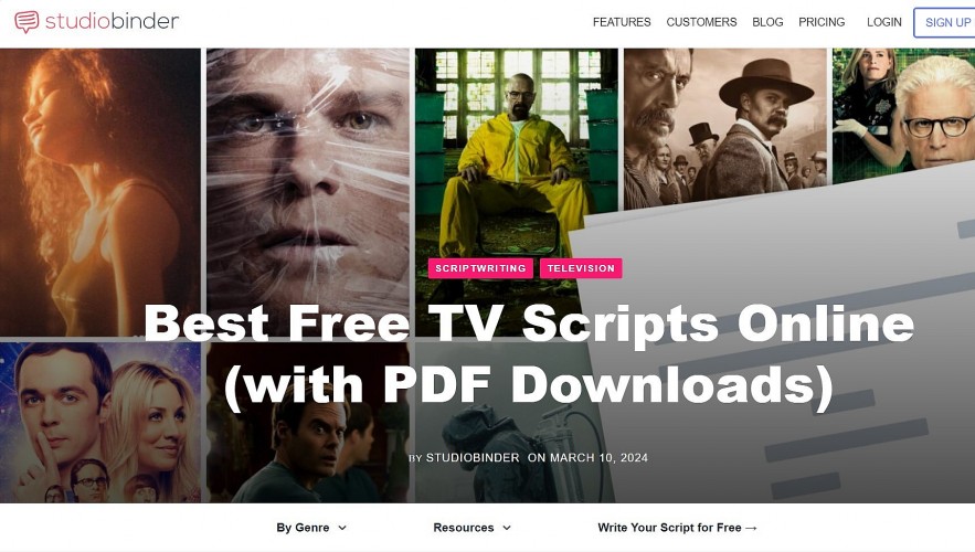 Top 14 Best Websites To Download Movie/TV Scripts for Free