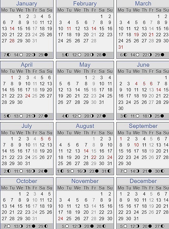 Calendar 2025 for Iran