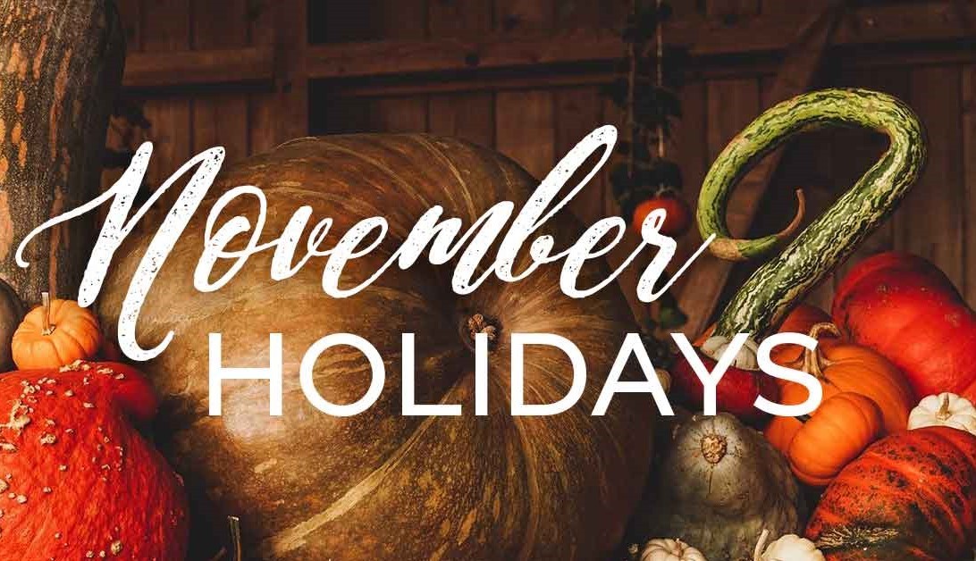 November Holidays and Observances for Every Year