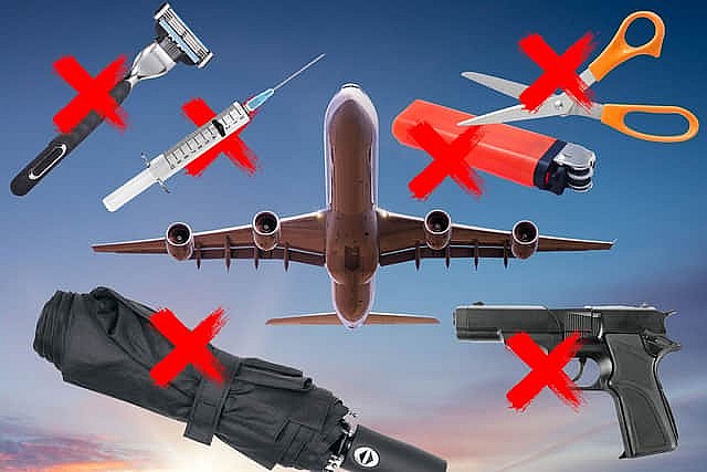 Prohibited Items on Domestic Flights in the UK And Exceptions