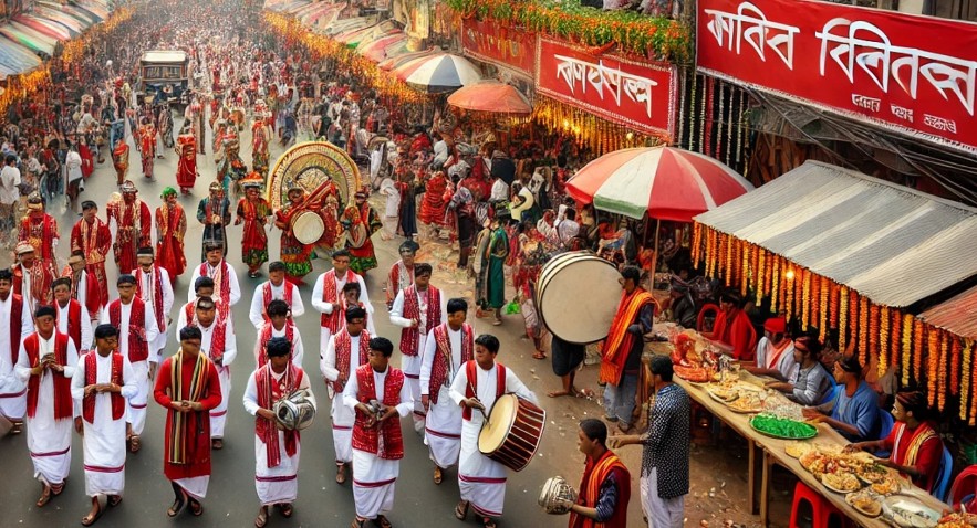 Pohela Boishakh (Bengali New Year) Street Celebration