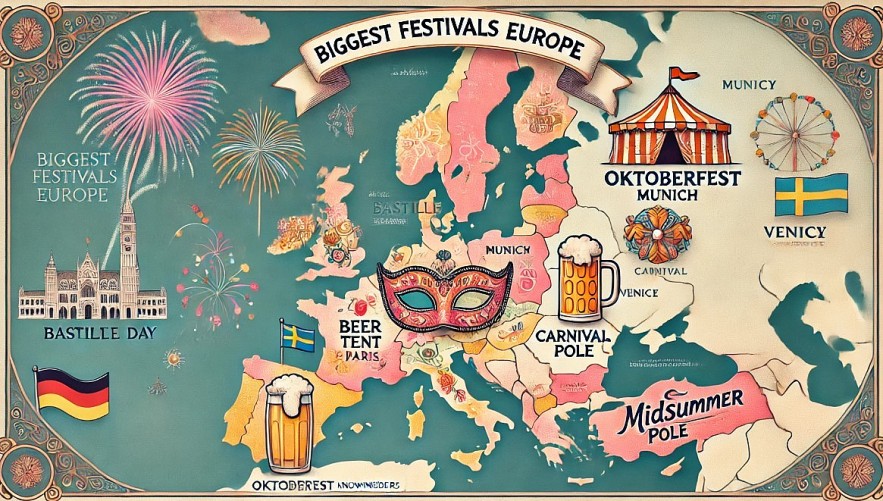 Top 15 Biggest Festivals and Carnivals in Europe in 2025