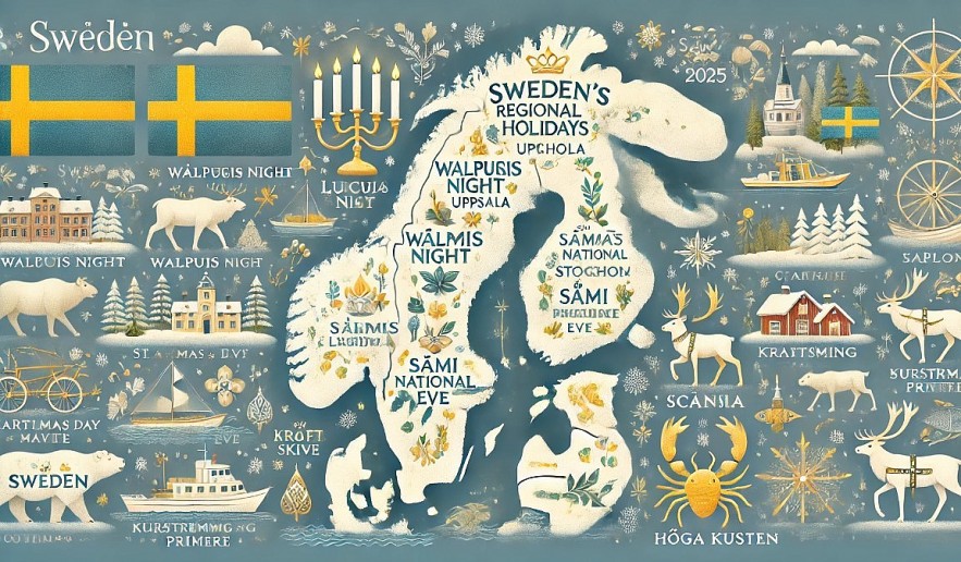 Sweden Calendar 2025 - List of Public & Regional Holiday: Significance and Activities