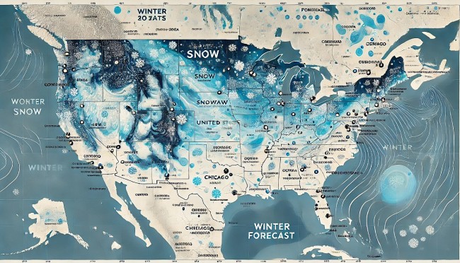 U.S. Snow Forecast for Winter 2024 - 2025 (Update)