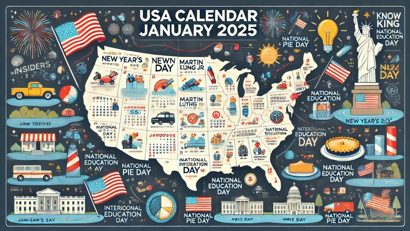 US Calendar In January 2025: List Of Federal Holidays, Special Days ...