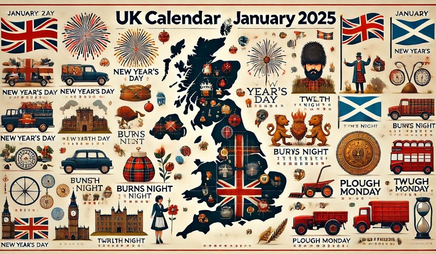 UK Calendar in January 2025: List of National Holidays, Special Days, and International Events