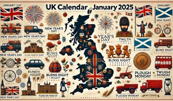 U.K. Calendar in January 2025: List of Bank Holidays, Special Days, and International Events