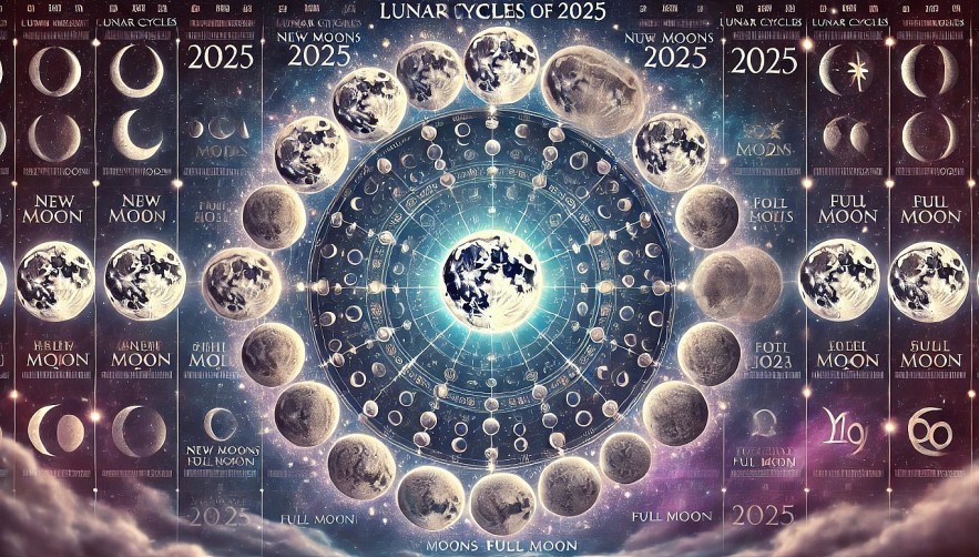 Full Moon and New Moon Horoscopes for 2025