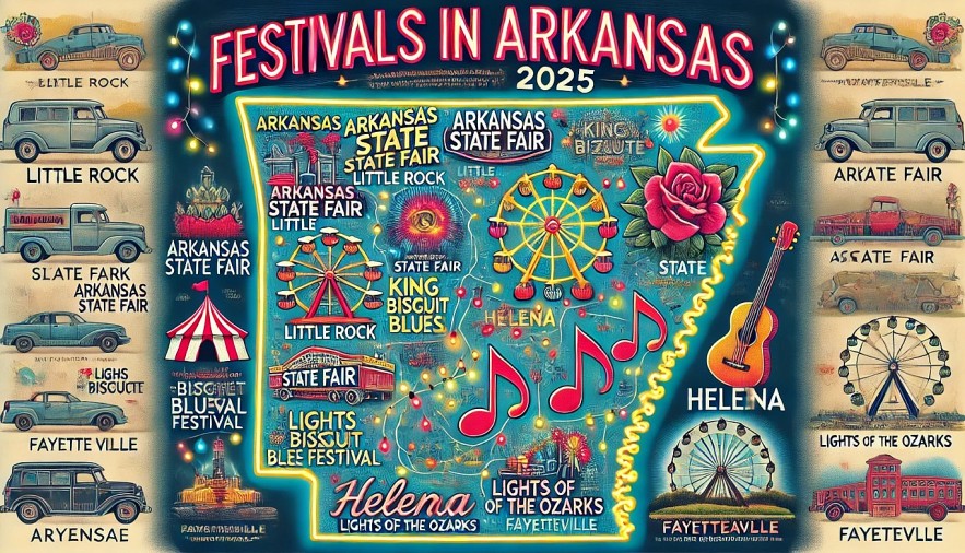 festival map for Arkansas in 2025