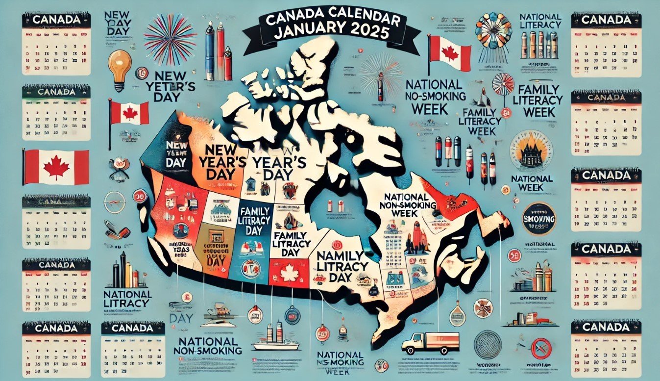 Canada Calendar in January 2025: List of Federal Holidays, Special Days, and International Events