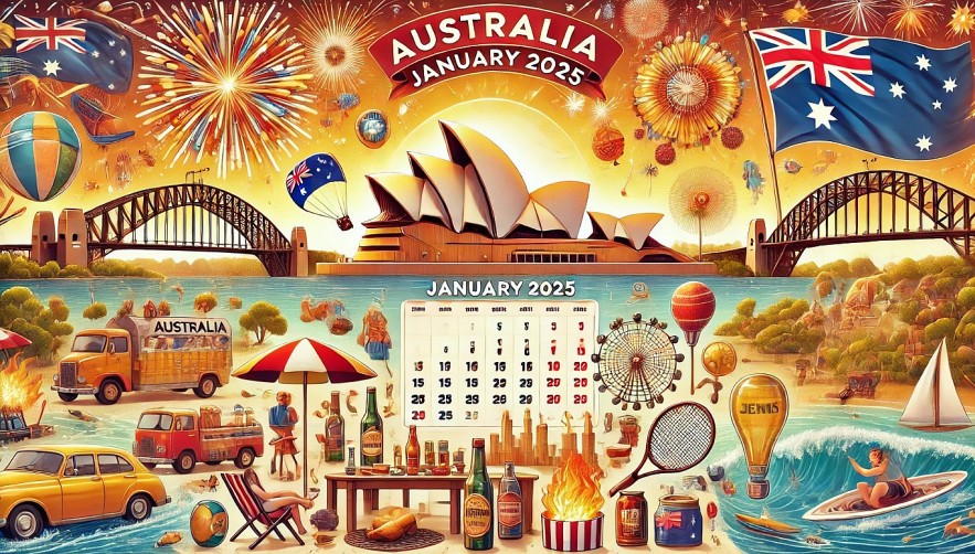 Australia Calendar for January 2025